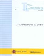 Portada del libro:  LEY DE CLASES PASIVAS DEL ESTADO (ACTUALIZACIÓN MARZO 2020)